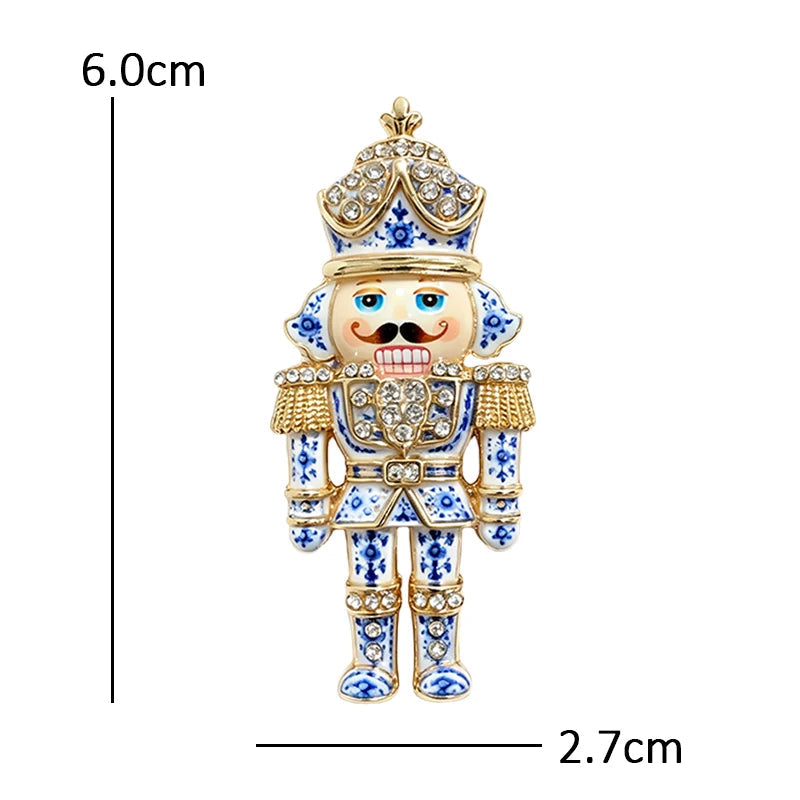 Broche Rei Real com Strass Design Elegante Feminino