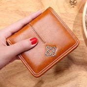 Carteiras femininas de couro PU 	 Bolsas curtas com zíper moeda carteira titular do cartão de crédito designer de luxo pequenas bolsas para mulheres