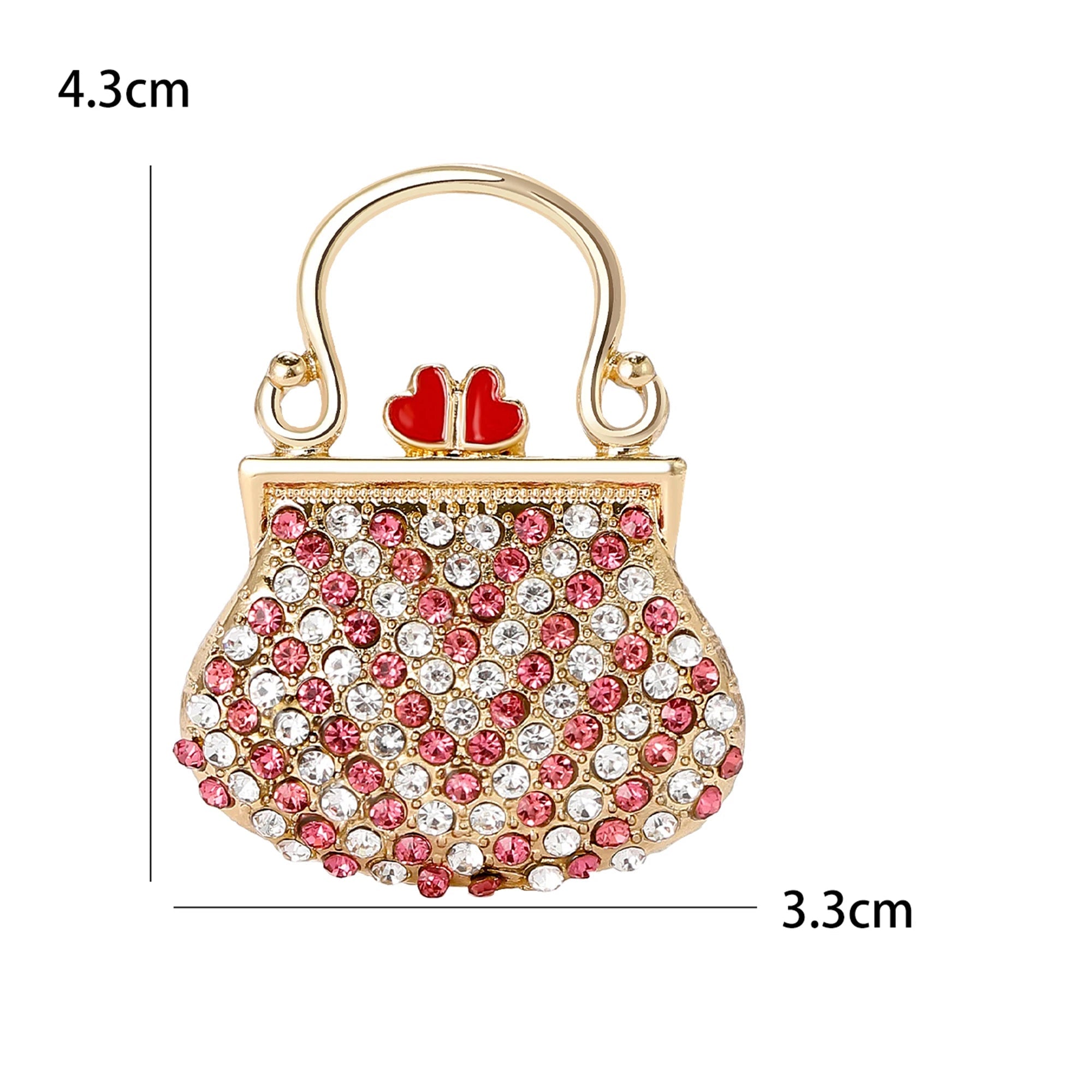 Broches de bolsa esmaltada para mulheres, bolsa feminina, banquete, festa, mochila, presentes, acessórios de joias