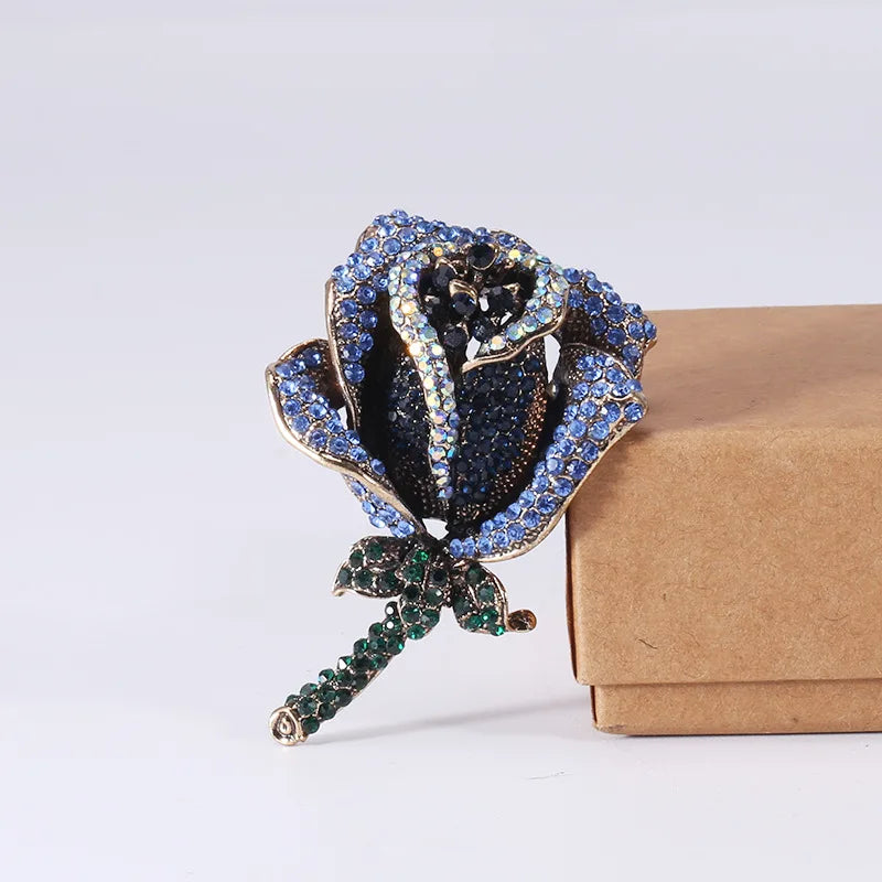 Vintage orquídea strass broche feminino high-end jóias de luxo nicho design requintado corsage acessórios senhora festa banquete pino