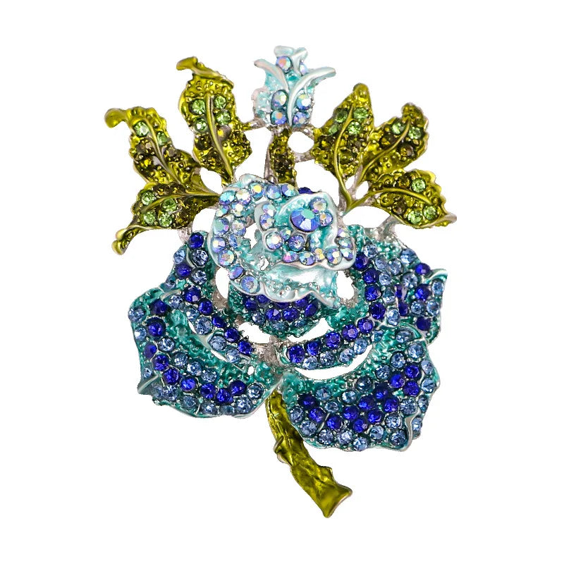 Vintage orquídea strass broche feminino high-end jóias de luxo nicho design requintado corsage acessórios senhora festa banquete pino