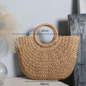 Luxo oco designer praia bolsa de ombro alta qualidade marca palha bolsa feminina verão raffia tecido cesta viagem tote bags