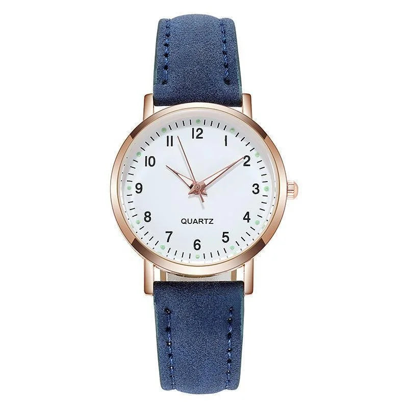 Senhoras diamante-cravejado luminoso retro feminino relógio de couro cinto relógio de quartzo feminino simplicidade decoração casual relógios de pulso