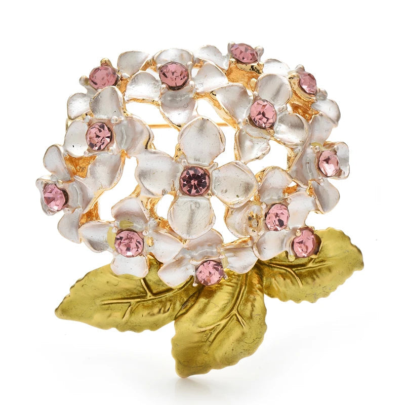 Broche Hortênsia Esmaltado Design Elegante Feminino