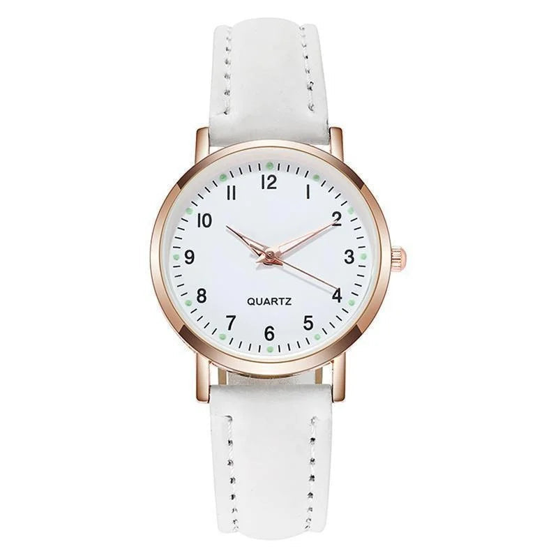 Senhoras diamante-cravejado luminoso retro feminino relógio de couro cinto relógio de quartzo feminino simplicidade decoração casual relógios de pulso