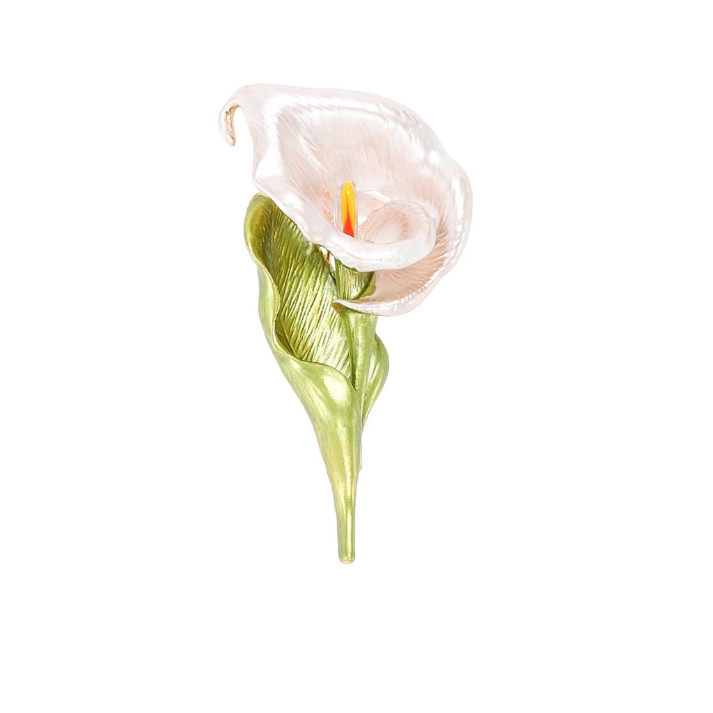 Broche Copo - de - Leite  Elegante Feminino