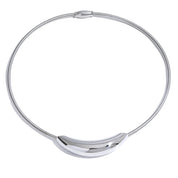 Yhpup gargantilha popular de aço inoxidável à prova d'água, colar leve feminino, declaração de metal banhado a ouro 18K, joias da moda da moda
