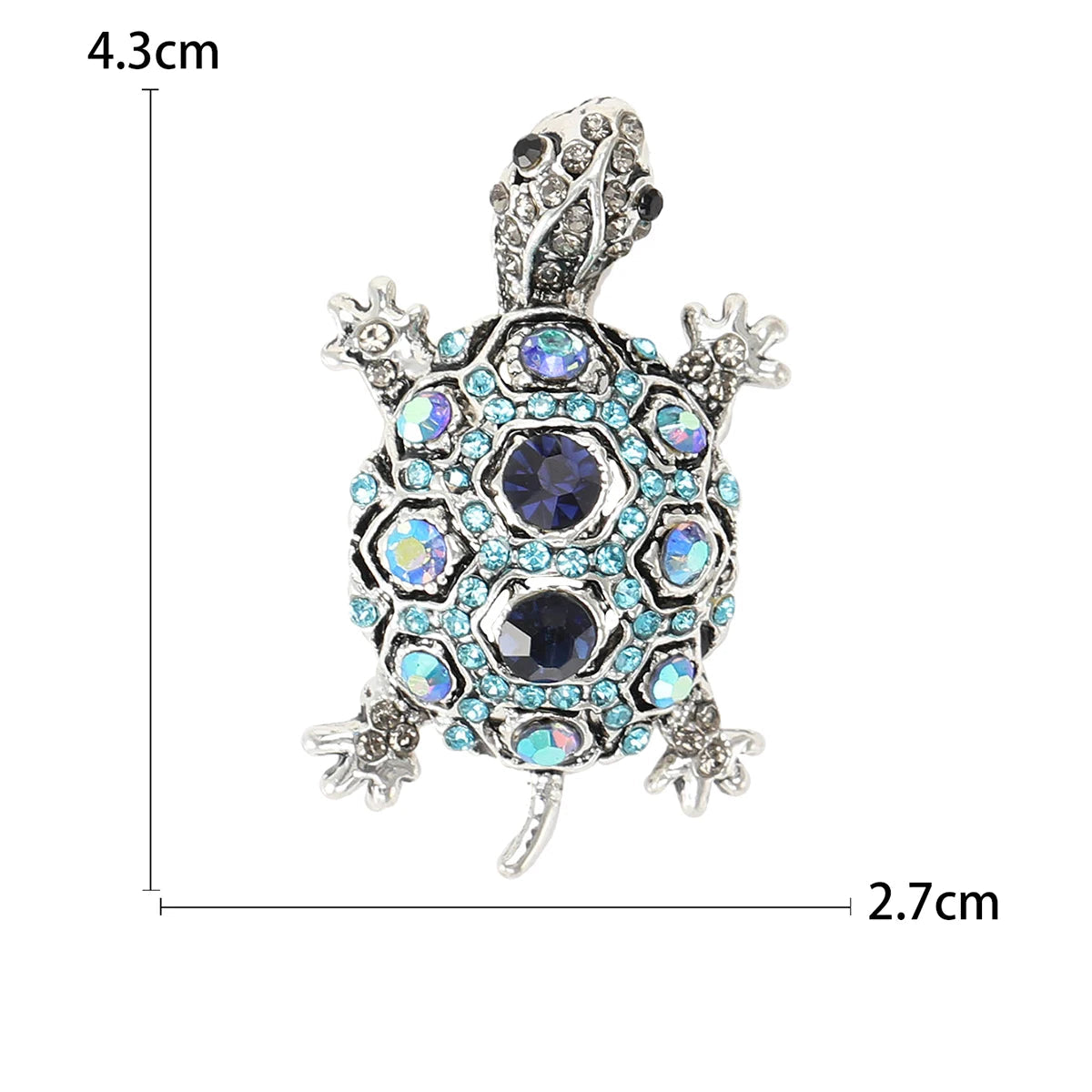 Alfinetes de tartaruga esmaltados para mulheres unissex strass mar animal broches escritório festa amigo presentes joias acessórios