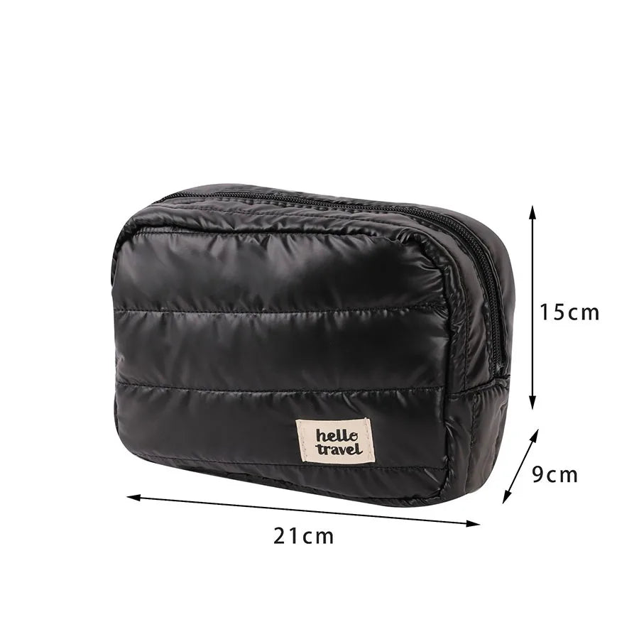 Bolsa de maquiagem de grande capacidade Bolsa de cosméticos Bolsa de higiene pessoal Bolsa de armazenamento portátil Organizador de viagem