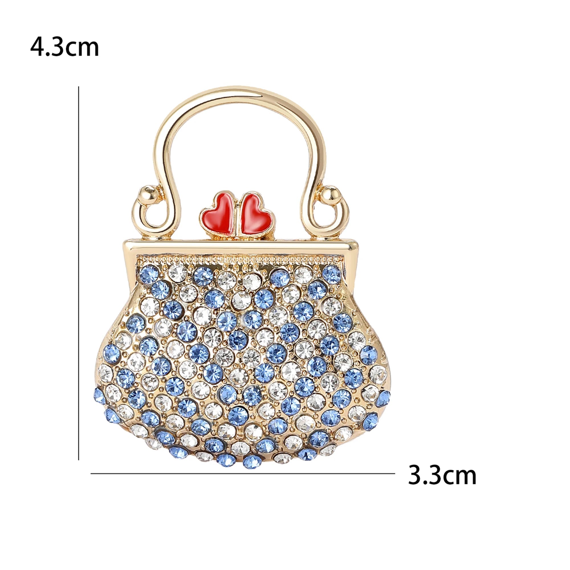 Broches de bolsa esmaltada para mulheres, bolsa feminina, banquete, festa, mochila, presentes, acessórios de joias
