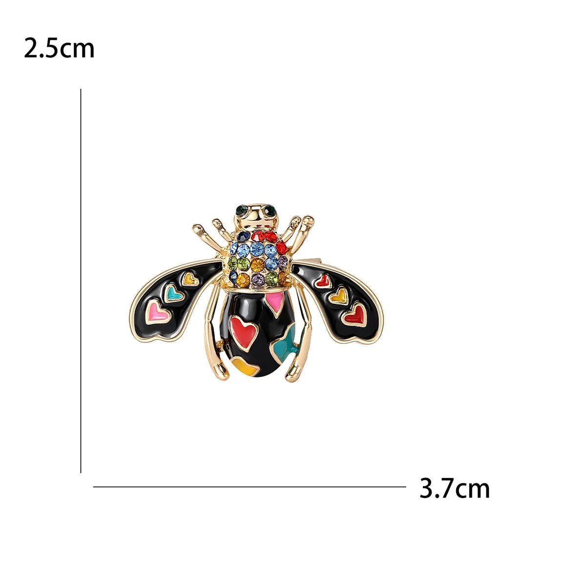 Moda feminina masculina pequena abelha broche colorido animal emblemas pinos para festa de casamento