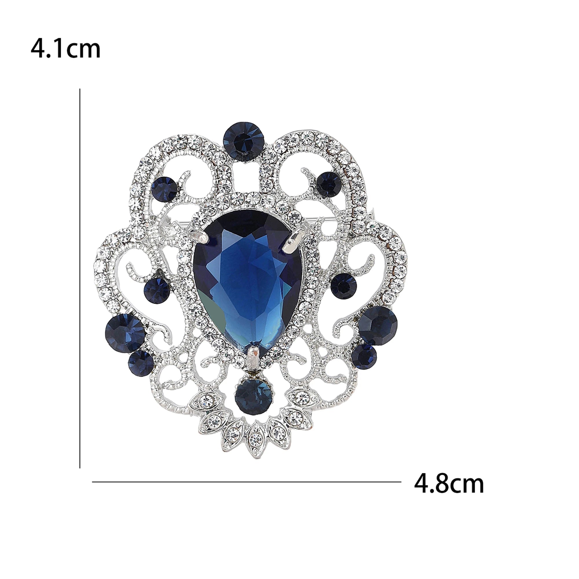 Broches barroco vintage para mulheres, crachá redondo, jóias strass, acessórios para festa de escritório, presentes amigos, unissex