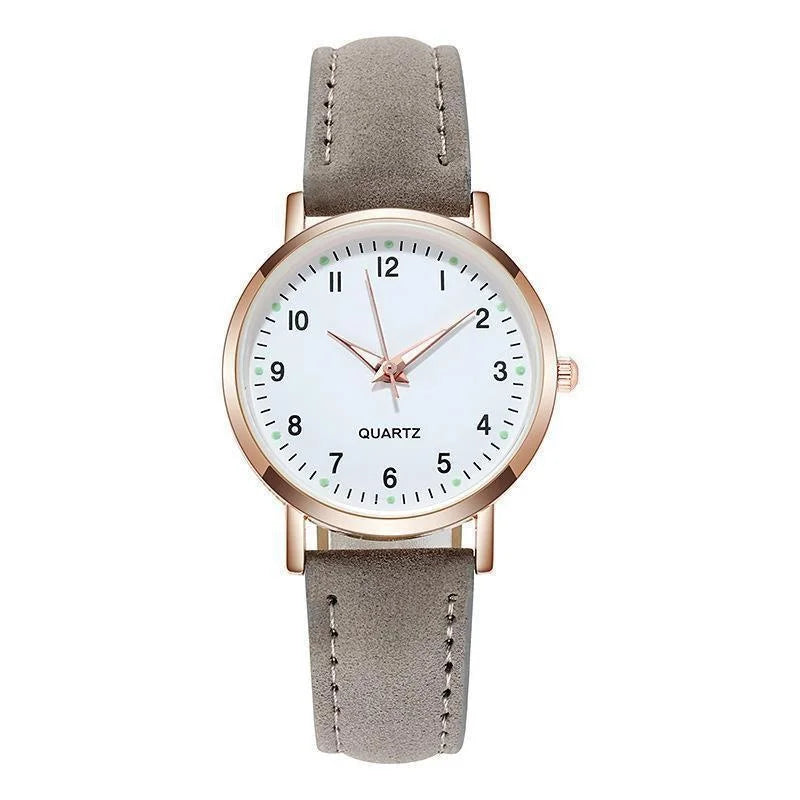Senhoras diamante-cravejado luminoso retro feminino relógio de couro cinto relógio de quartzo feminino simplicidade decoração casual relógios de pulso