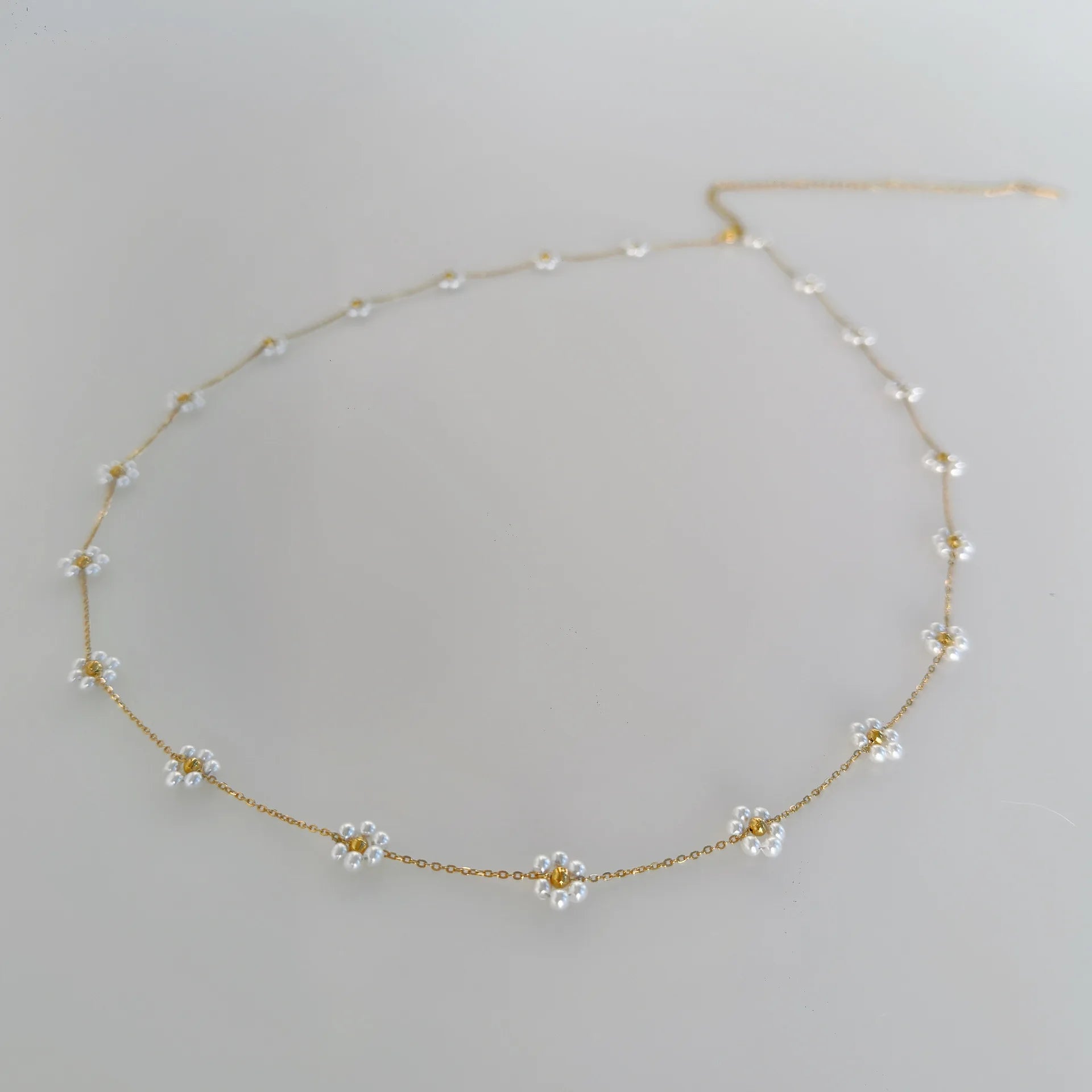 Pingente de flor de cinco pétalas de aço inoxidável elegante, colar de joias com pingente de flor, acessórios de banquete feminino