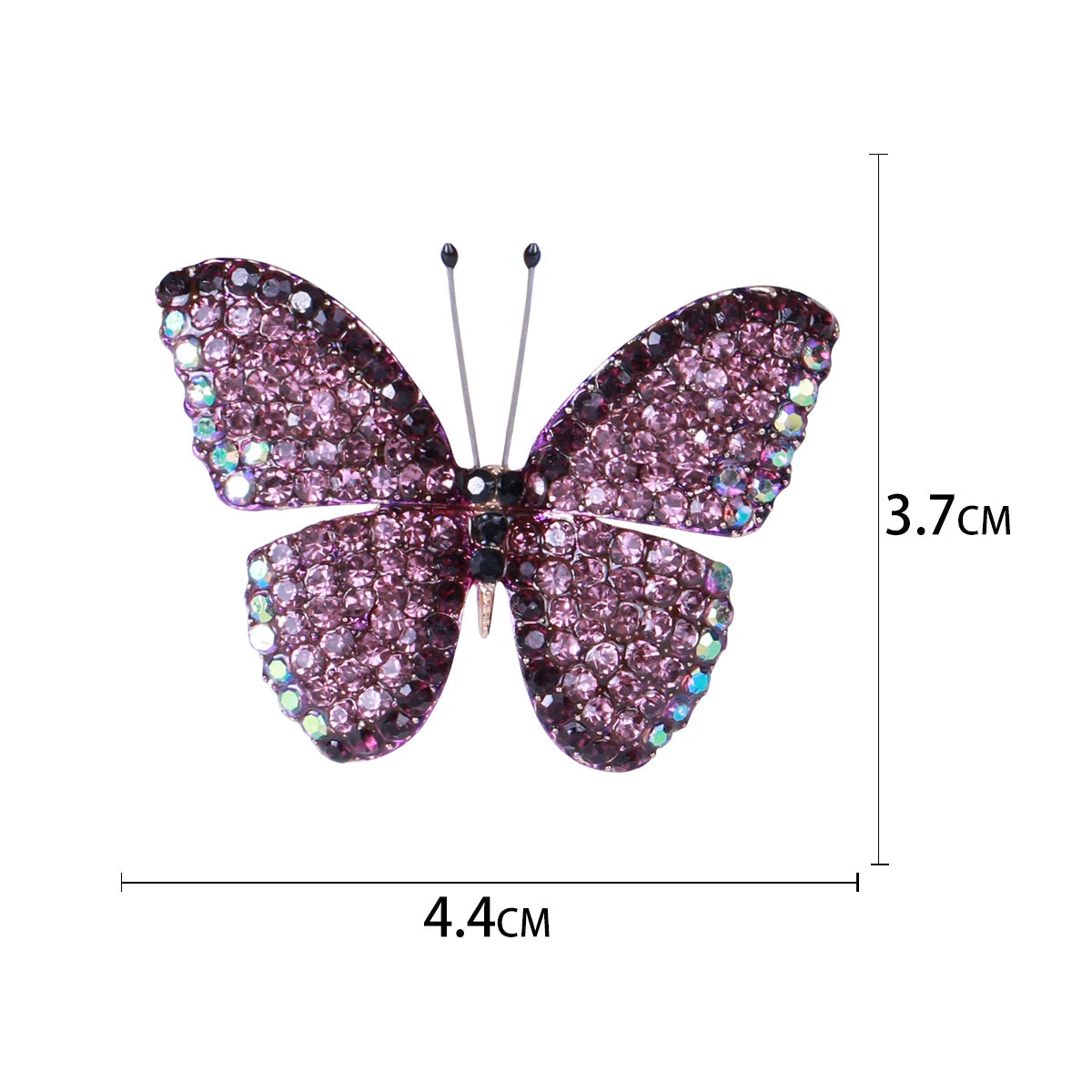 Broche de Borboleta com Strass para Acessórios Elegantes