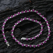Brass CZ Colar De Corrente De Tênis Para Mulheres, 2 Cores, Joias Da Moda, Presente, BC174
