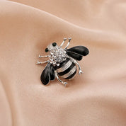Skeds clássico vintage grande strass abelha broches pinos para mulheres luxo cristal inseto jóias terno roupas broche pino emblemas