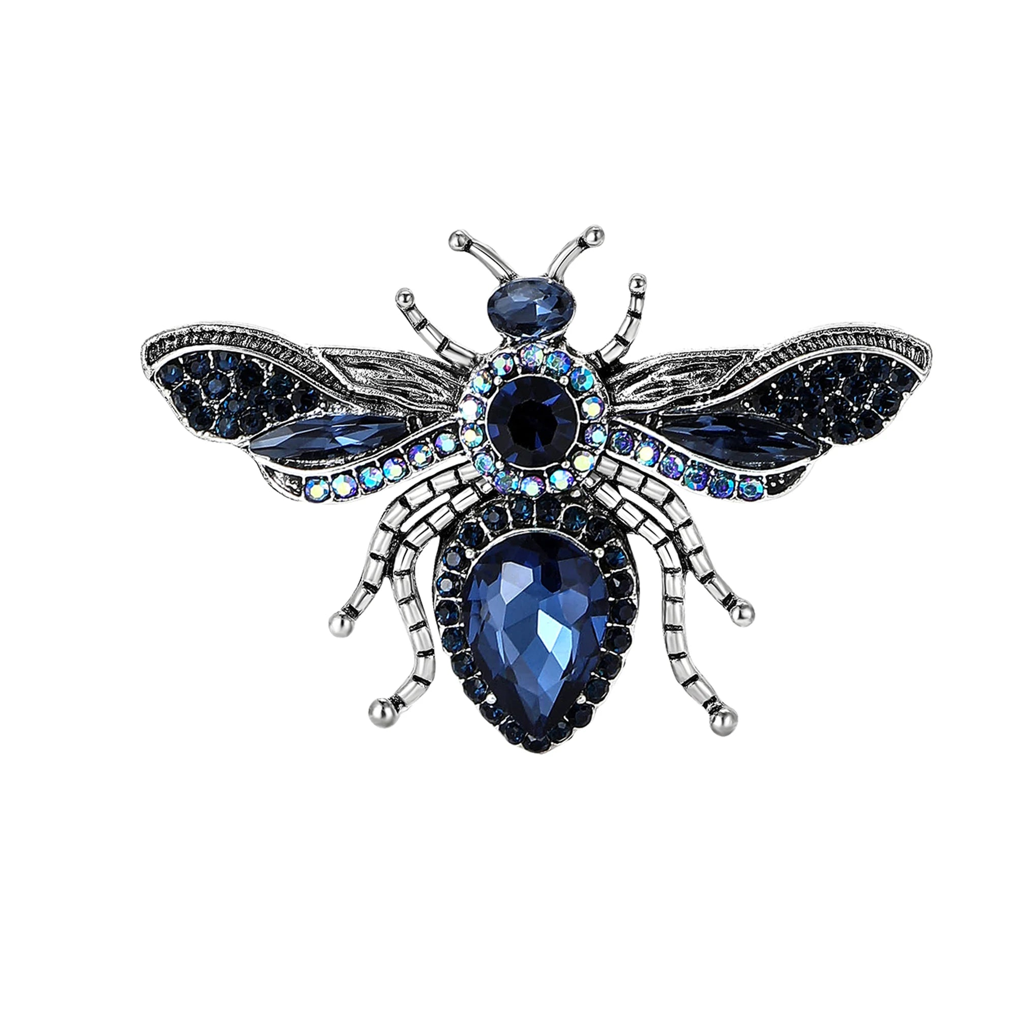 Broche Abelha Imperial com Cristais Multicoloridos