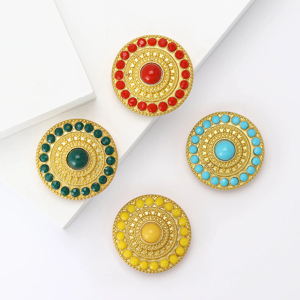Broche Flor Turca com Pérolas e Design Boêmio Elegante Feminino