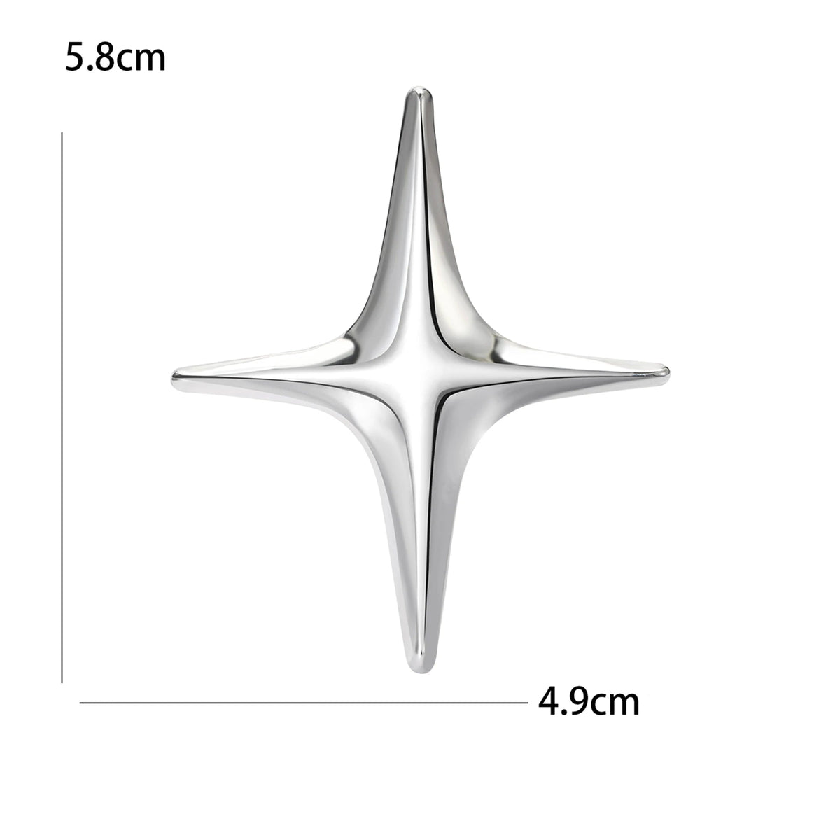 Broche Lua com Strass Design Elegante Feminino