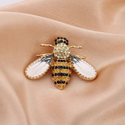 Skeds clássico vintage grande strass abelha broches pinos para mulheres luxo cristal inseto jóias terno roupas broche pino emblemas