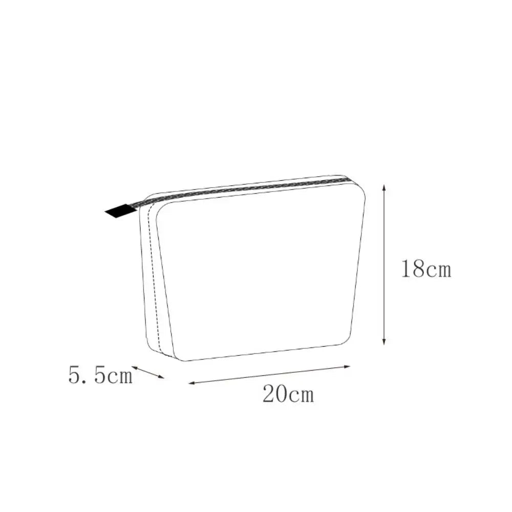 Moda veludo saco cosmético cor sólida grande capacidade acolchoado saco de armazenamento leve zíper viagem saco de higiene pessoal