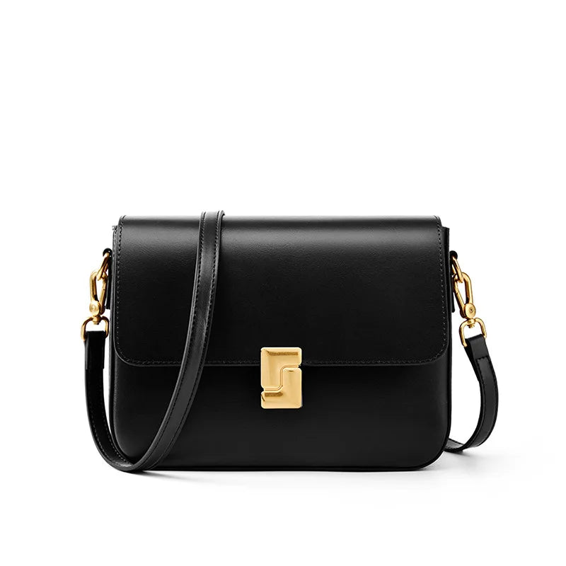 100% couro dividido bolsa de ombro feminina moda pequena praça axila saco de alta qualidade das mulheres commuter crossbody saco