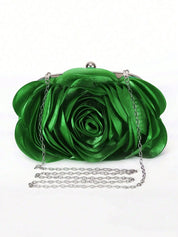 Venda quente saco de noite flor noiva pequena bolsa vestido completo festa bolsa carteira casamento feminino corrente floral senhora garras eb034
