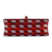 Xiyuan mulheres cheio de diamante saco noite luxo designer casamento nupcial bolsa rosa vermelho cristal festa bolsas linda corrente embreagem