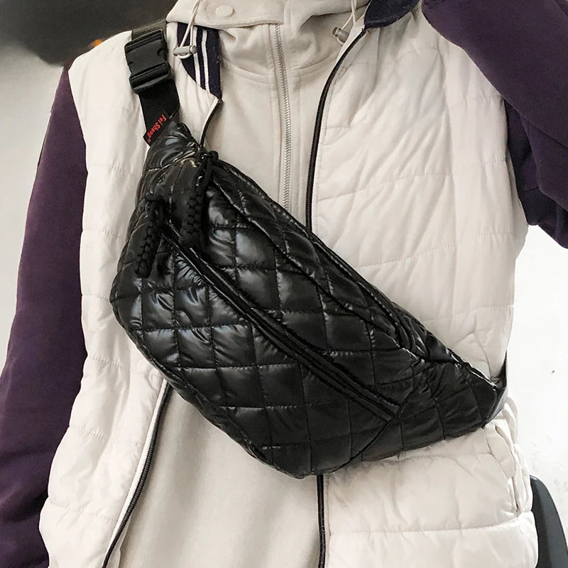 Bolsas de peito masculinas e femininas, bolsas de cintura, alças ajustáveis, bolsas crossbody casuais, adequadas para deslocamento diário