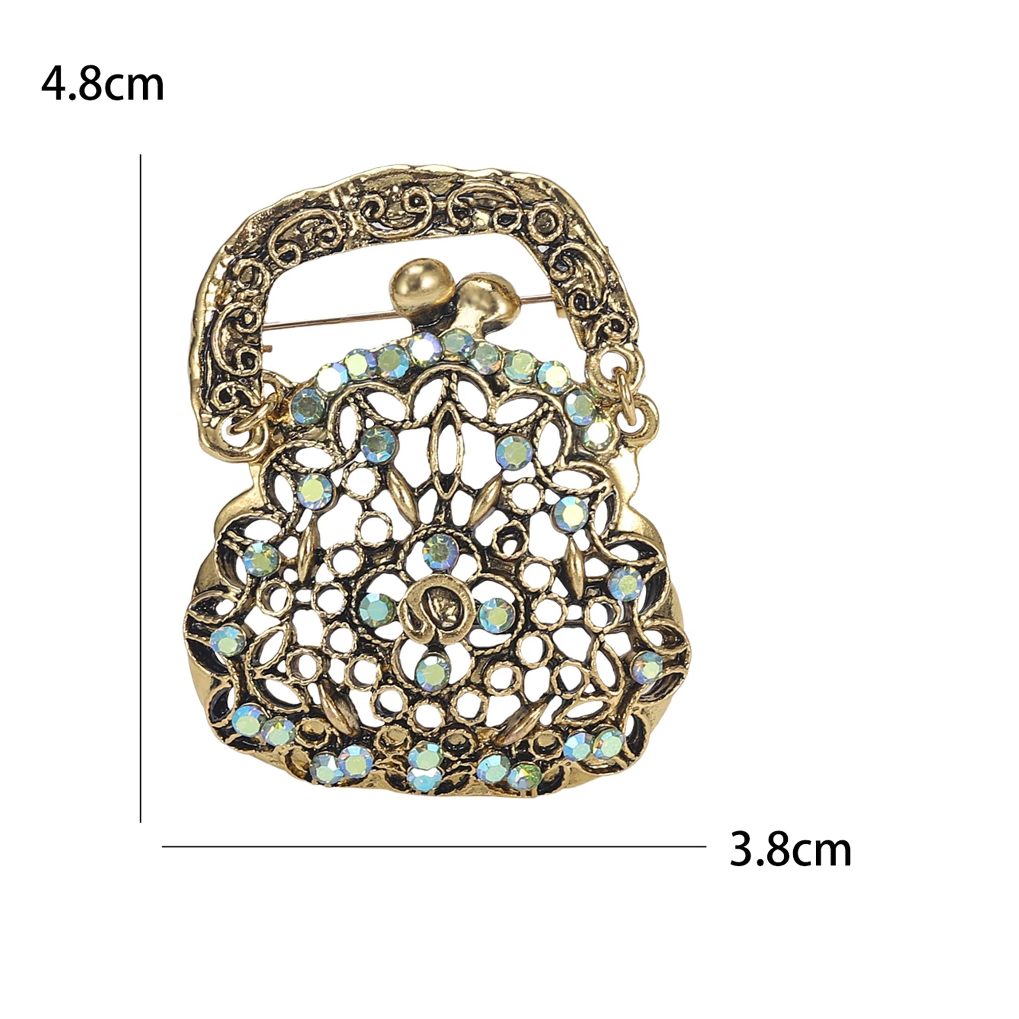 Broches de bolsa esmaltada para mulheres, bolsa feminina, banquete, festa, mochila, presentes, acessórios de joias