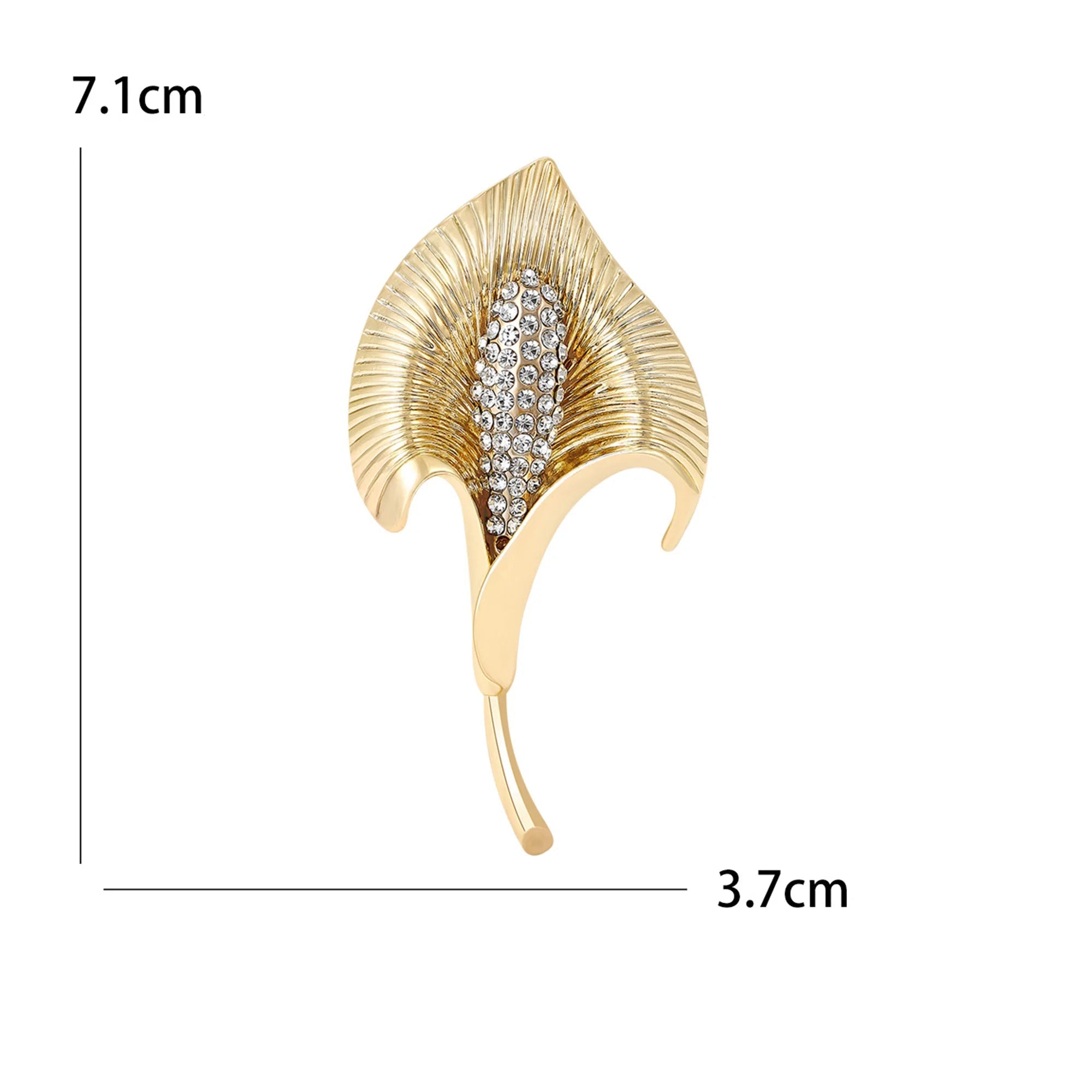 Broche Flores com Strass Elegante Feminino