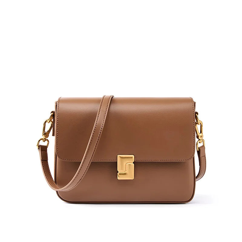 100% couro dividido bolsa de ombro feminina moda pequena praça axila saco de alta qualidade das mulheres commuter crossbody saco
