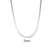 Pvd banhado a ouro 316l colar de aço inoxidável 2 3 4 5mm de largura colar de corrente de cobra para acessórios femininos atacado
