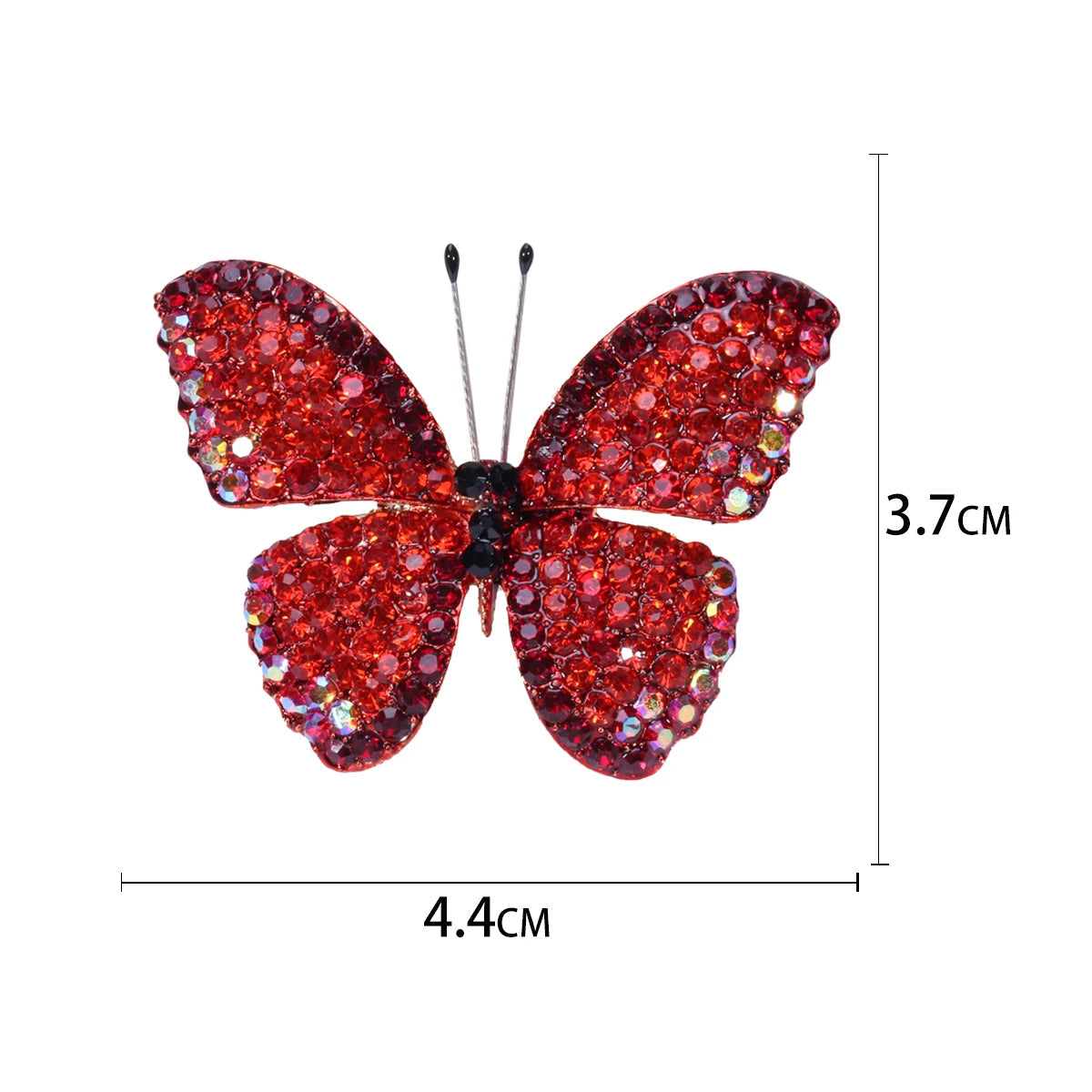 Broche de Borboleta com Strass para Acessórios Elegantes