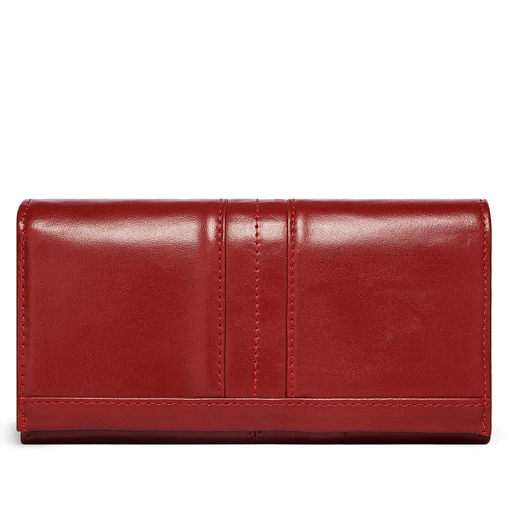 Carteira de couro genuíno para mulheres, bolsa de embreagem, bolsa de celular, bloqueio RFID, cartão de crédito, bolso com zíper, moda feminina