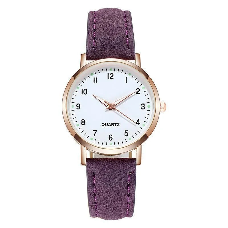 Senhoras diamante-cravejado luminoso retro feminino relógio de couro cinto relógio de quartzo feminino simplicidade decoração casual relógios de pulso