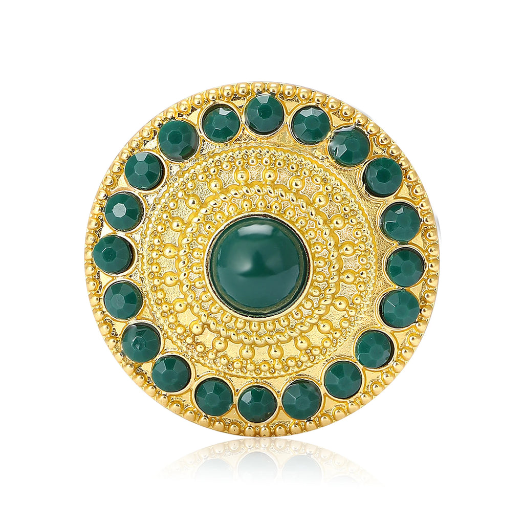 Broche Flor Turca com Pérolas e Design Boêmio Elegante Feminino