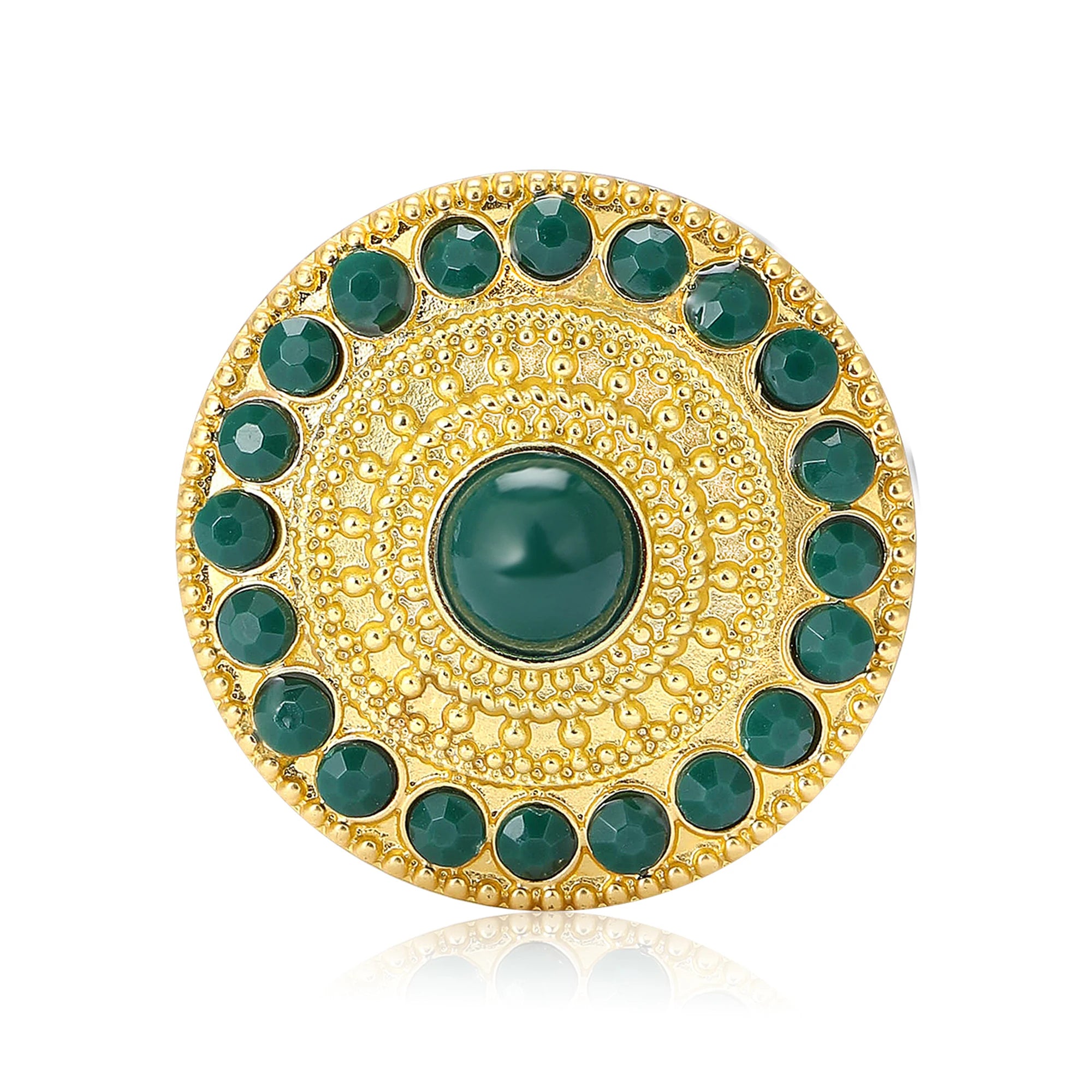 Broche Flor Turca com Pérolas e Design Boêmio Elegante Feminino