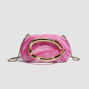 2025 nova bolsa feminina caixa redonda portátil saco de banquete mini ombro crossbody saco retro versátil corrente saco do telefone