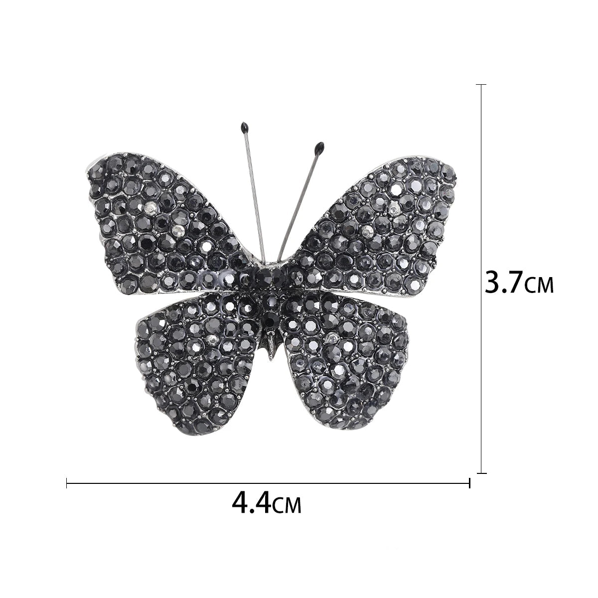 Broche de Borboleta com Strass para Acessórios Elegantes