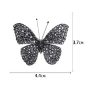 Broche de Borboleta com Strass para Acessórios Elegantes