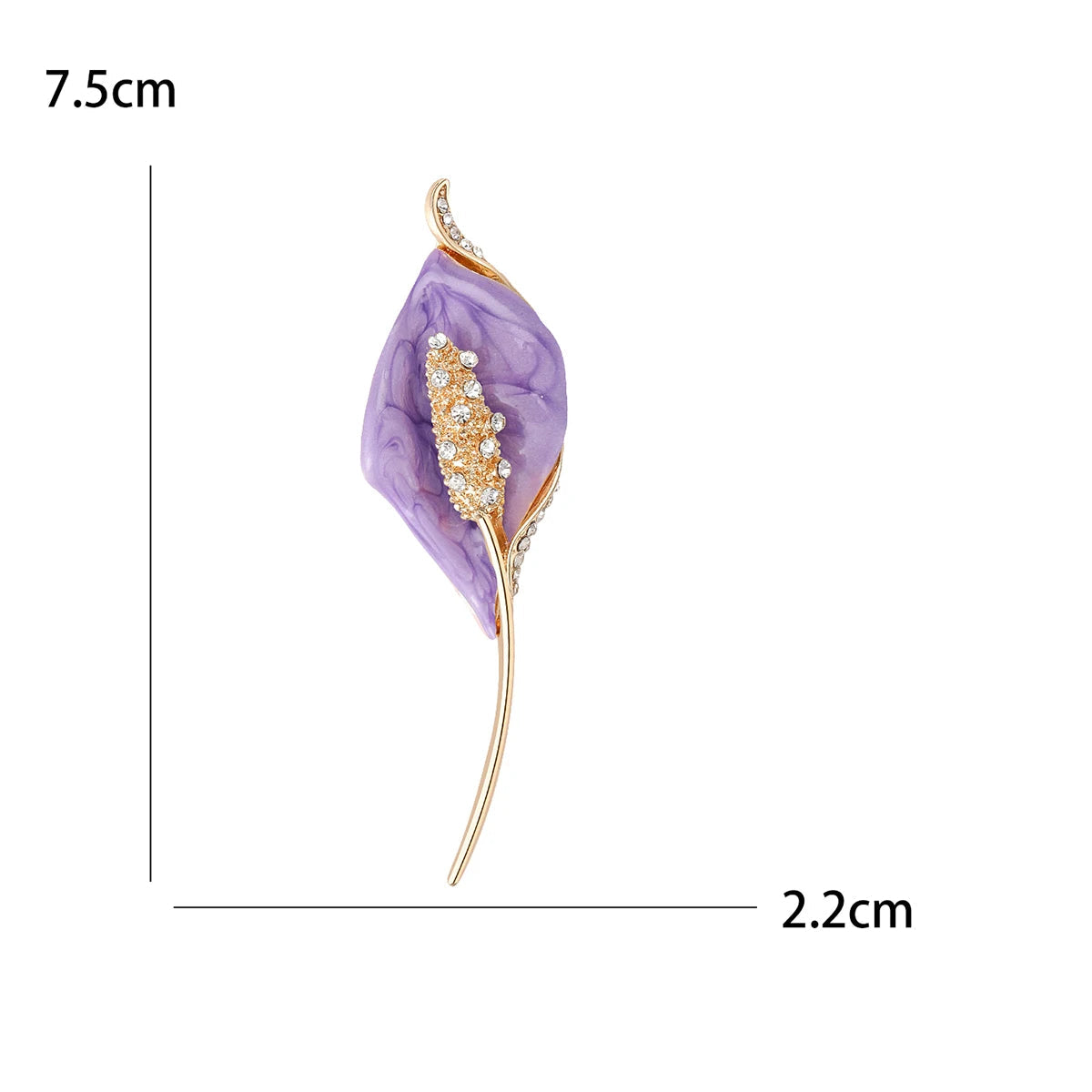 Broche Flores com Strass Elegante Feminino