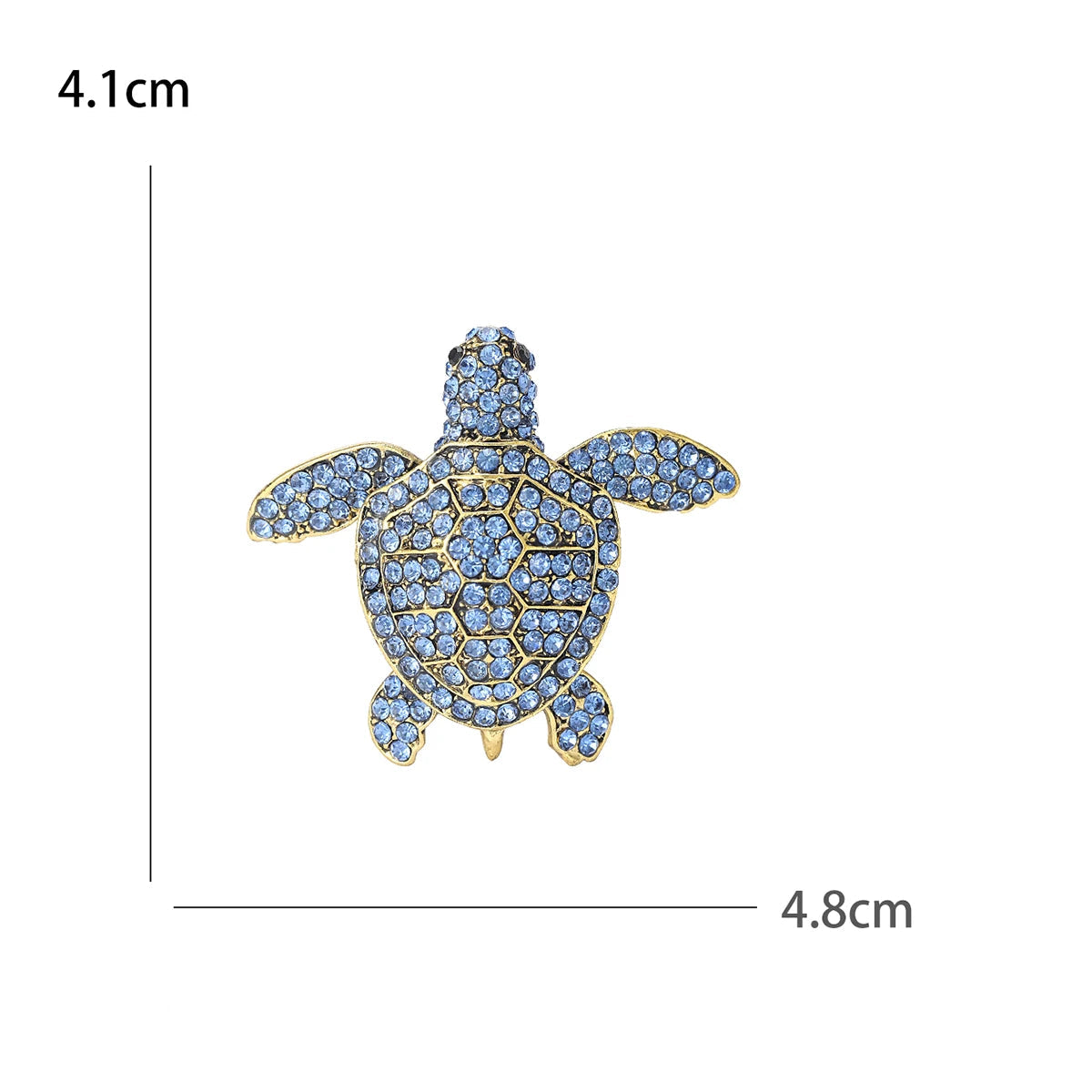 Alfinetes de tartaruga esmaltados para mulheres unissex strass mar animal broches escritório festa amigo presentes joias acessórios