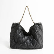 Casual lingge acolchoado bolsas de ombro femininas designer correntes acolchoadas senhora bolsas náilon grande capacidade sacola grandes sacos inchados 2023