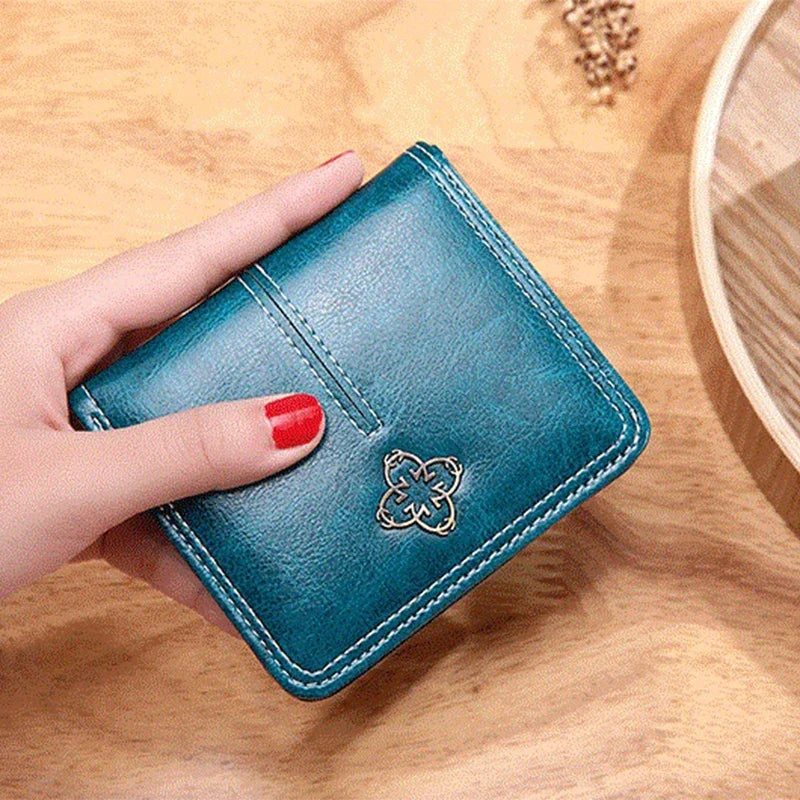 Carteiras femininas de couro PU 	 Bolsas curtas com zíper moeda carteira titular do cartão de crédito designer de luxo pequenas bolsas para mulheres