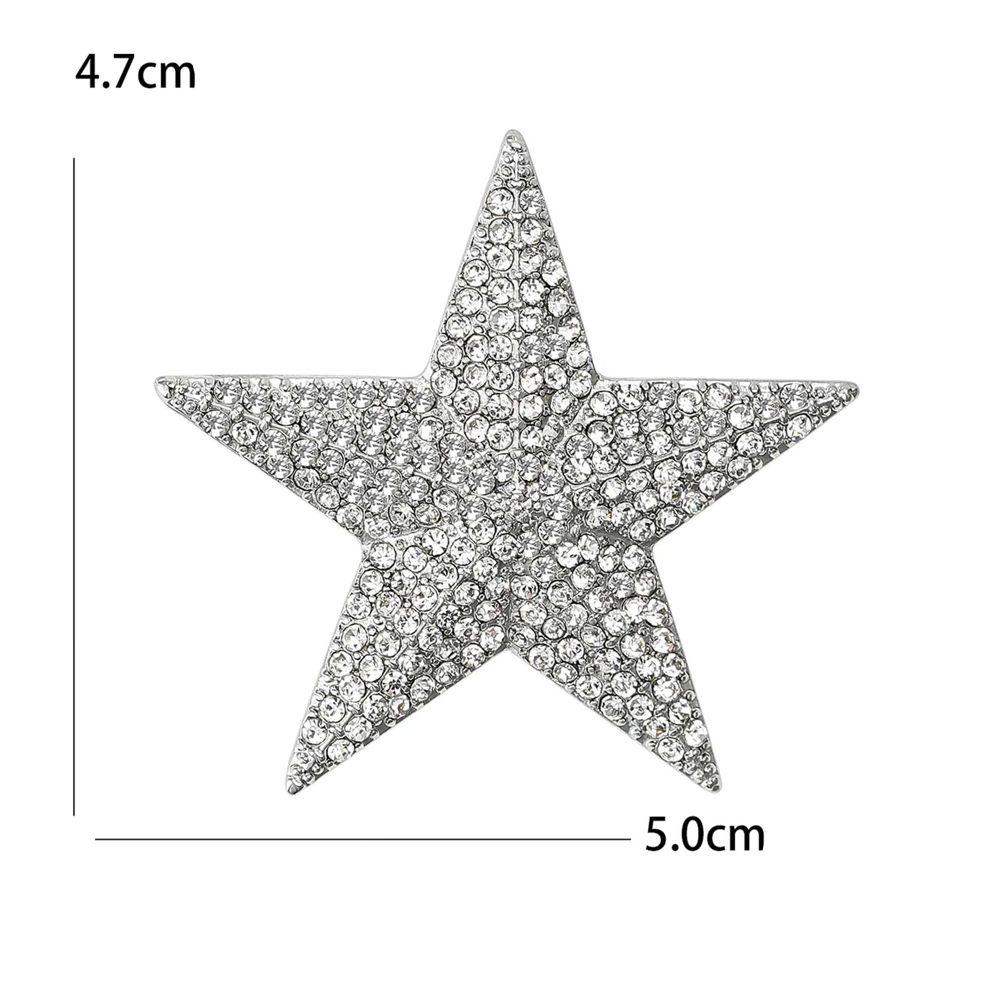 Alfinetes de estrela de tiro com borla para mulheres unissex strass estrela broches escritório festa amigo presentes acessórios de joias