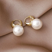 2022 novo bonito pérola studs hoop brincos para mulheres cor de ouro eardrop minimalista minúsculo huggies aros casamento moda jóias