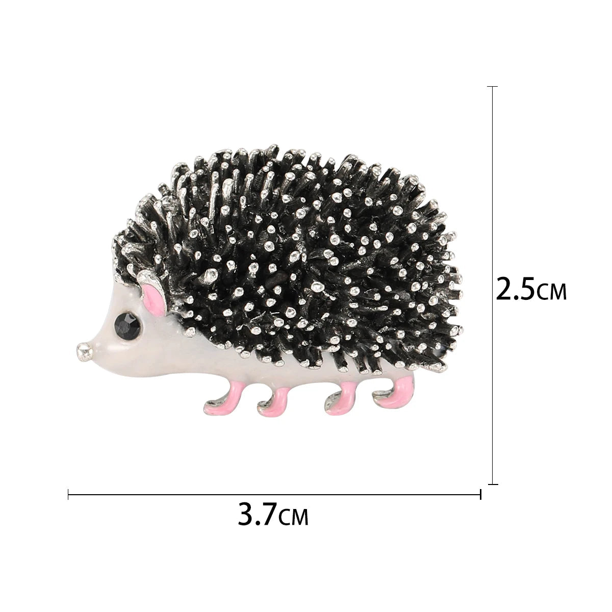 Esmalte Hedgehog Broches para Mulheres, Pins Pequenos Animais, Acessórios para Jóias, Presentes para Amigos, Festa de Escritório, Unissex