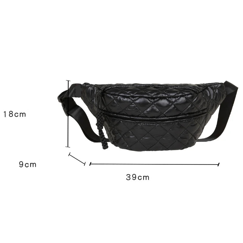 Bolsas de peito masculinas e femininas, bolsas de cintura, alças ajustáveis, bolsas crossbody casuais, adequadas para deslocamento diário